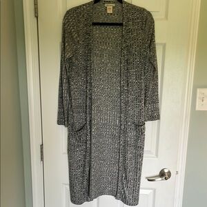 Cotton Emporium Black and White Knit Cardigan